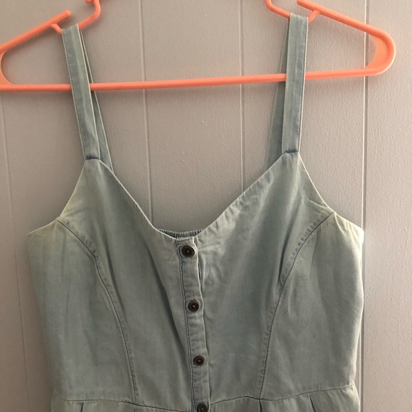 Button front chambray dress - Picture 3 of 4